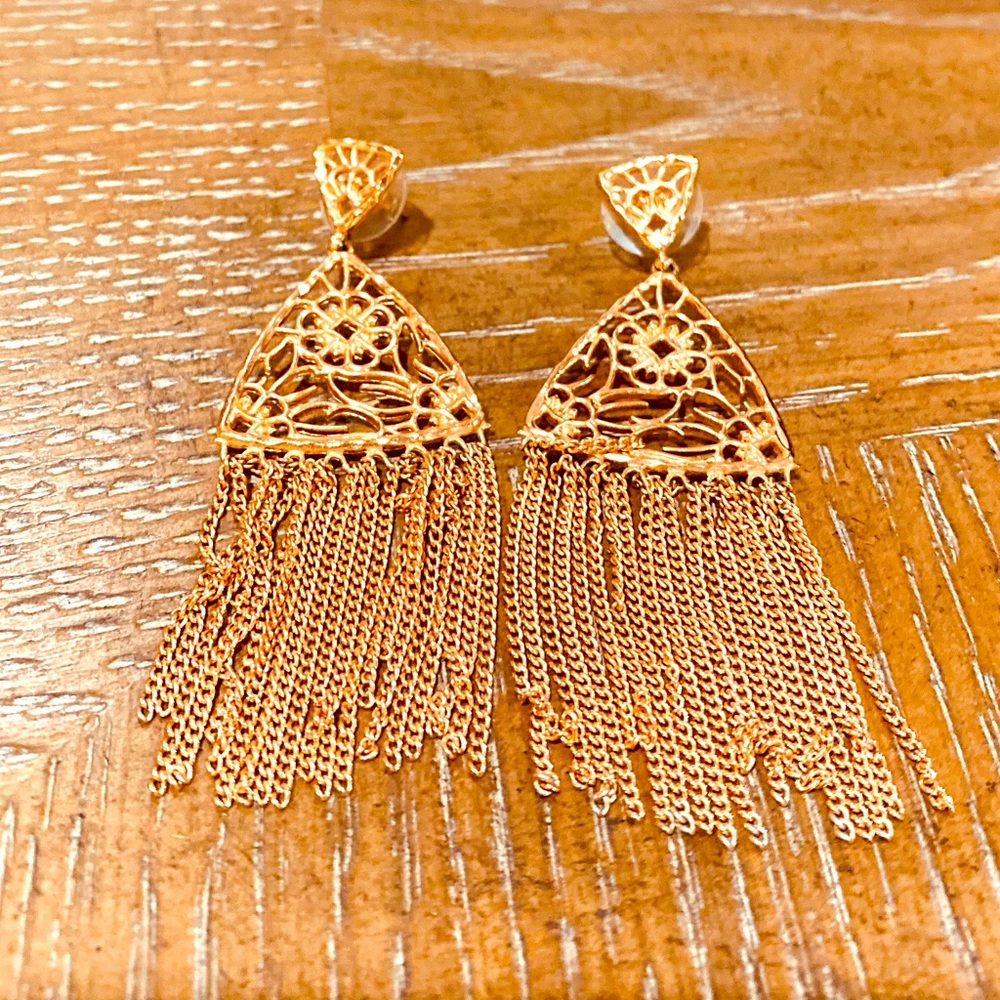 Kendra Scott Rose Gold Dangle Earrings
